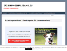 Tablet Screenshot of erziehungshalsband.eu